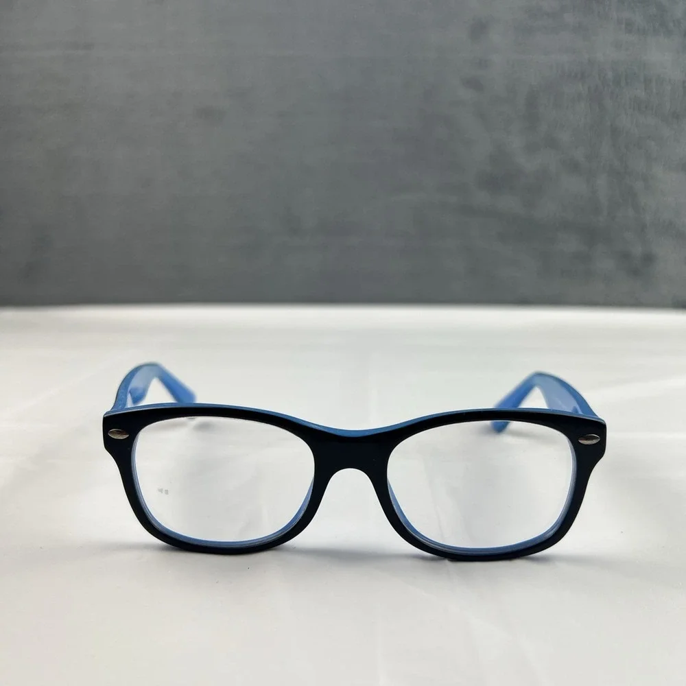 Ray-Ban Eyeglasses Youth RB 1528 3659 Black Blue Interior FRAMES ONLY 46-16-125
